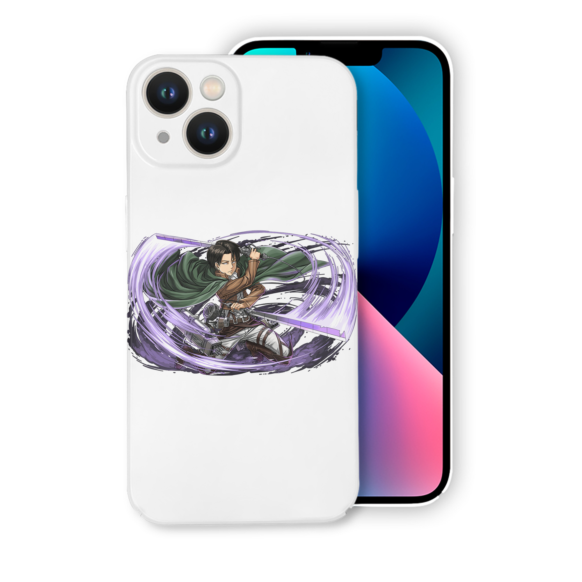 （画像用） 進撃の巨人 リヴァイ·アッカーマン Attack on Titan Levi Ackerman 【iPhone 14シリーズ対応】ハードケース
